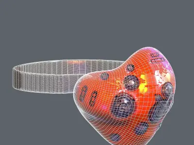 Gas mask helmet 3d model scifi Low-poly  Low-poly 3D model