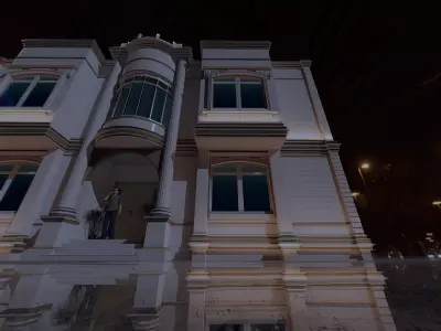 Neo-Classical Villa 3D Model - Revit-FBX-DWG-D5 Ready 3D model