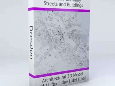 Dresden Streets and Buildings 3D model