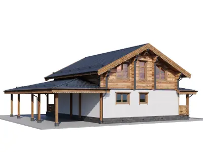 Eco wood v9 3D model