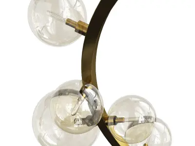 FOLKS CEILING GOLD Low-poly 3D model