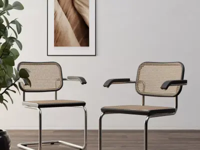 CESCA ARMCHAIR Low-poly 3D model