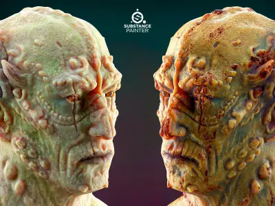 10 Creature skin smart material VOL03 Texture