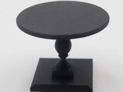 Table side vintage round 2  3D print model