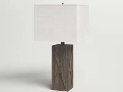 Miami Resin Table Lamp 3D model