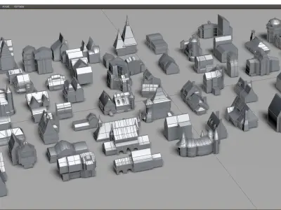 MRVL architecture set 3D model