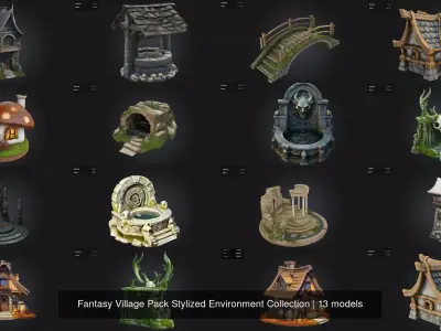 Fantasy Village Pack Stylized Environment Collection