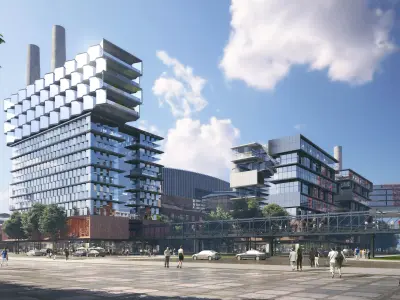 Industrial Redevelopment Mixed-Use Campus 3D model