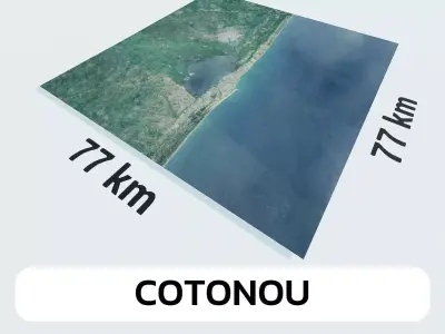 Cotonou Benin City Landscape 3D Model 3D model