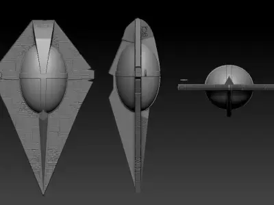 Superman Kal Els Ship 3D print model