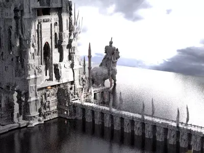 Knights of Kamelot architecture 1 Kit bash 3D model