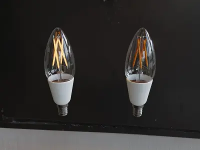 Candle Light Bulb 3D model