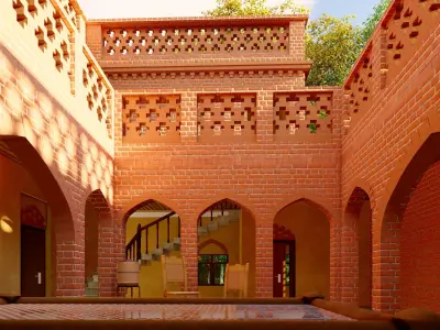 Punjab traditional haveli house  3D model