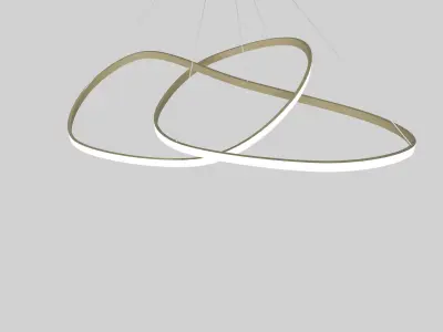 LED Ceiling  Lamp Knot 3D model