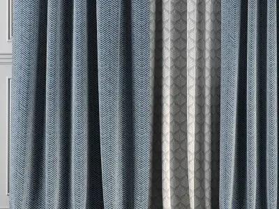 Curtain Set 75 3D model