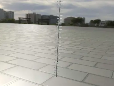 Iron Ladder for Concrete Poles - Object 126 Low-poly 3D model