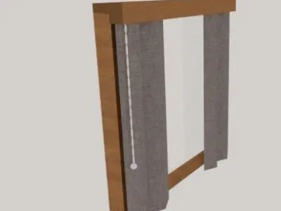 Modern house window  3D model