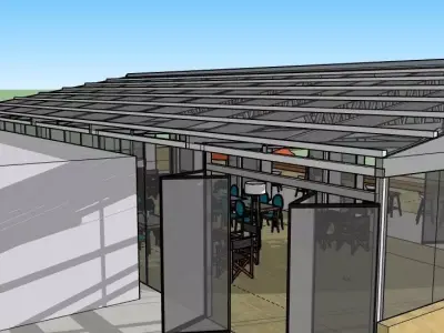 Summer roof terrace 3D model