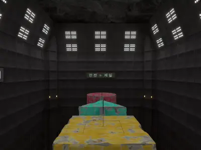 Squid Game season 3 Sky Squid Game scene 3D model