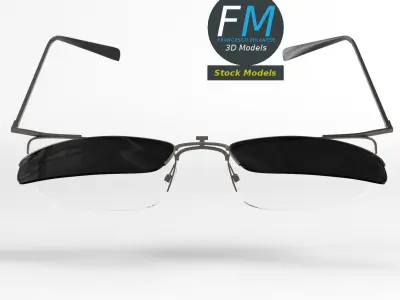 Sunglasses clip-on 3D model