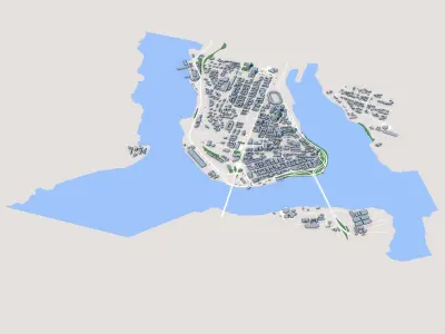 Abidjan City Cote dIvoire 3D model