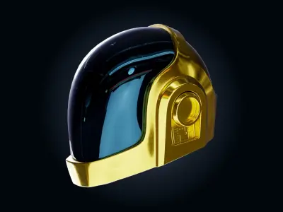 Draft Punk Helmet 3D model