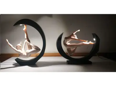 BEDSIDE LAMP - DANCE IN THE LIGHT 3D print model