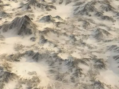 Landscape 137 Low-poly 3D model