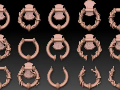 Gothic Door Knocker 3D print model