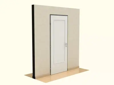 Wooden Door 3D model