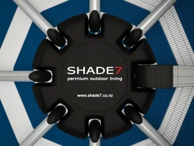 Shade7 Riviera Cantilever Umbrella 3D model