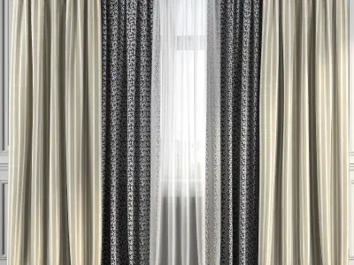 Curtain Set 178 3D model