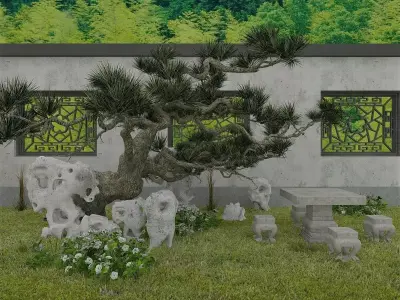 Garden Set 3D model