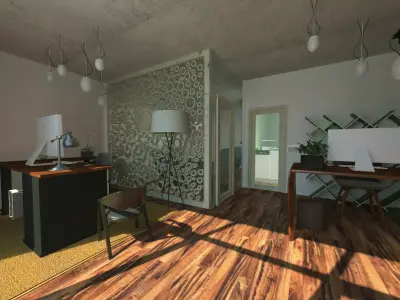 Wooden door 3D model