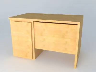 Desk DOORS HBIU 1D1S BRW Milano Oak 3D model
