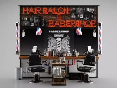 Barber Shoop 3D model