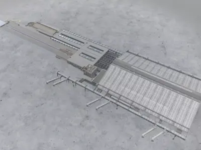 LFMN Terminal 1 Low-poly 3D model