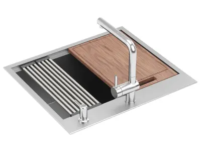 RUVATI-RVH8023 kitchen sink Free 3D model