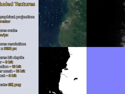 Makassar Indonesia City Landscape 3D Model 3D model