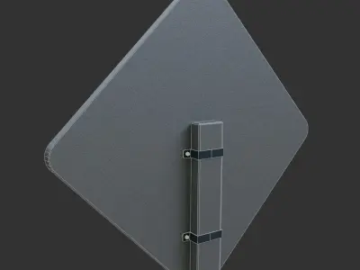 Complete Pack of 79 Traffic Signs 3D Models Low-poly 3D model