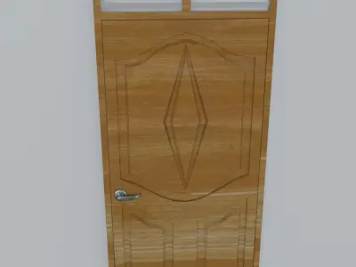 Modern Doors Low-poly 3D model