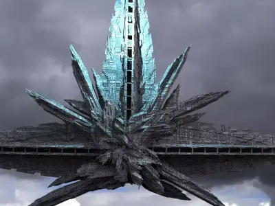 Crystal Alien Monolith 2 3D model