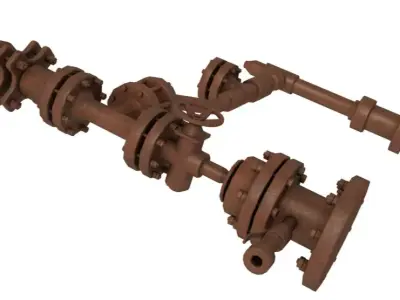 Oil Pump Stuffing Box 3D model