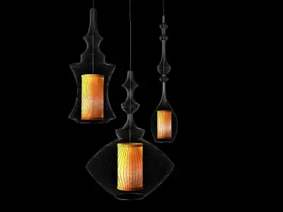Emperor  Opium and Tibet pendant lamps 3D model