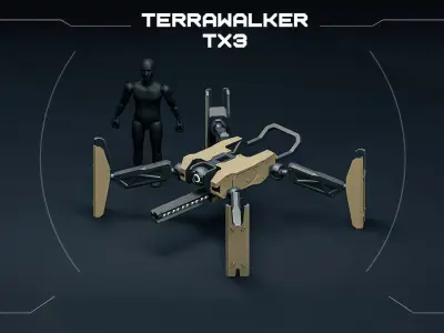 Terrawalker TX3 Robot  3D print model