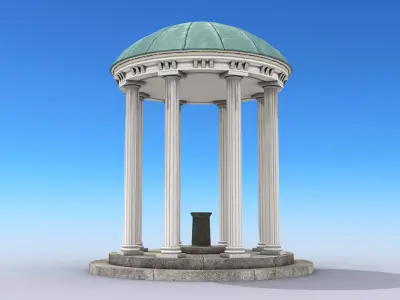 Old Well Low-poly 3D model