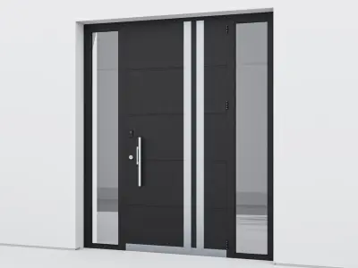 Aluminium door 118 3D model