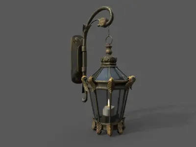 Lantern Bloodborne - Victorian style Low-poly 3D model