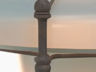 Opaline Clear Glass Pendant l4314 by Obsolete 3D model