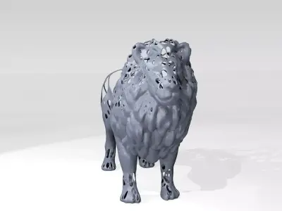 Lion Dust Voronoi 3D model